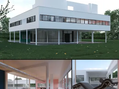 Villa Savoye 3D model
