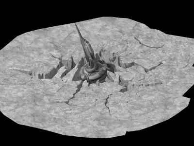 Battlestar - Icefield - Ice Face 03 3D model