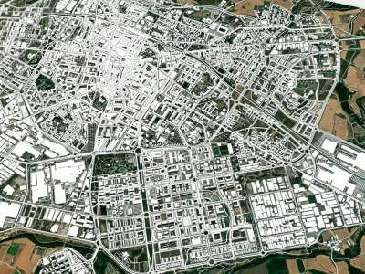 Cityscapes Vitoria Gasteiz Spain 3D model