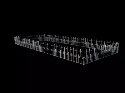 Railing Fence 3D model