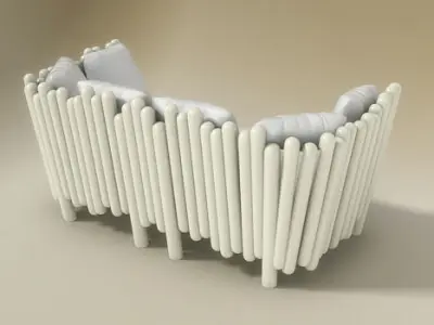 Canisse Divano Sofa Serralunga 3D model