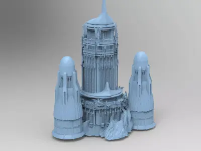 Arabian Sea Tower Sinbad watchtower  3D model