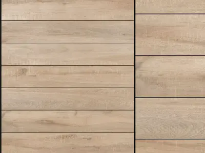 Decovita Woodlook White 200x1200 Set 1 3D model