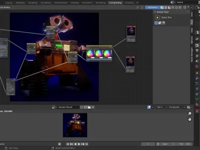 Wall E 3D Model robot Low-poly 3D model