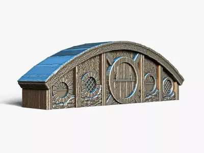 Hobbit House Facade 2 RoZ 3D print model