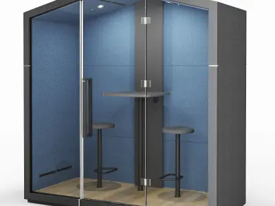 Treehouse THS 2S GX Acoustic Booth 3D model
