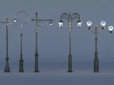 Street Light 3D Model Pack