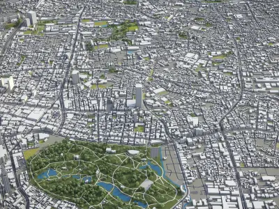 Shibuya - Tokyo special ward Low-poly 3D model