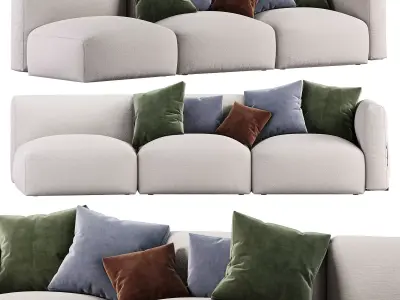 Sofa Fiocco by Flou 3D model