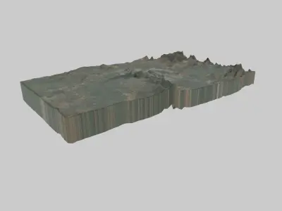 Bhopal City Low-poly 3D model
