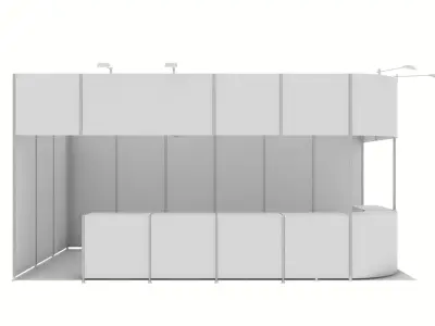 exhibition stand design 3D model