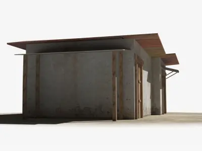 Slum x12 Low-poly 3D model