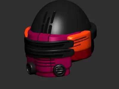 helmet high poly sculpt 3d  3D model
