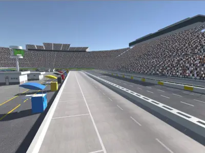 Race Track Pack Low-poly 3D model