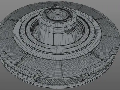 Broadcast Platform 3D model