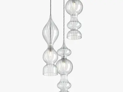 Rothschild Bickers Spindle Pendant clusters 3D model