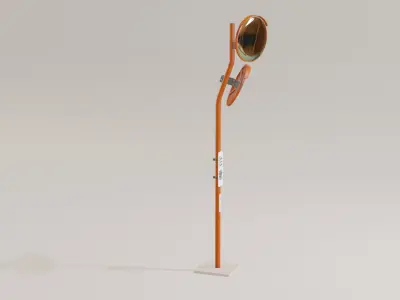 TrafficMirror Low-poly 3D model