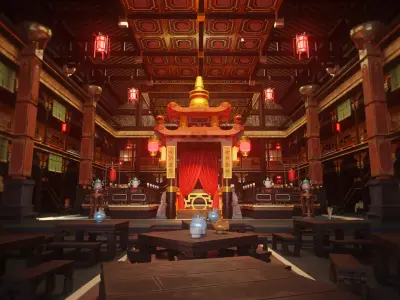 drama stage 3D model