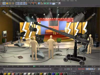 Tiswas TV Studio 3D model