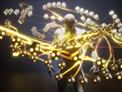 CyberCube Flock Low-poly 3D model