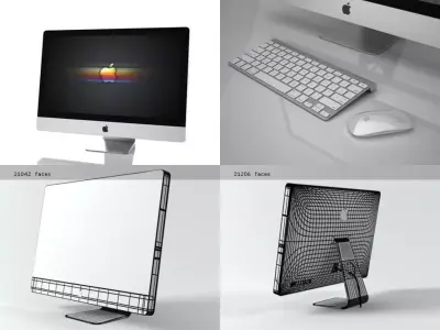 M apple imac - apple imac 3D model