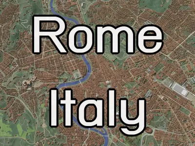 Rome Italy - city and urban 3D model