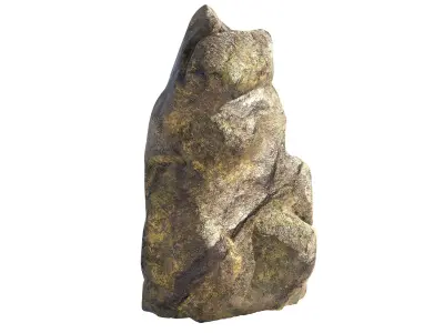 jungle moss rock  Low-poly 3D model