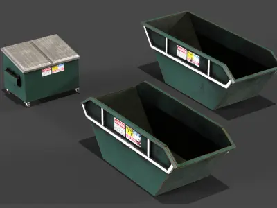 140 street kitbash 3D model