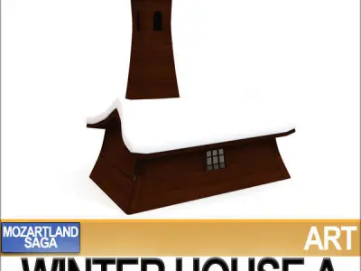 Winter House A 3D model