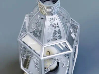 Lantern Moroccan Style Large 3D model