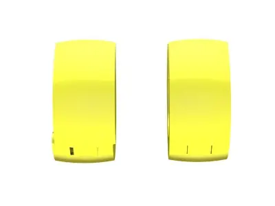 Elegant Pave Diamond Hoop Earrings for Women 5812 3D print model