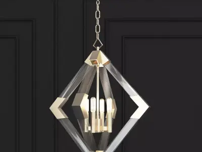 LYONS pendant light with diamond shape 3D model