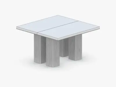 0342 - Coffee Table Low-poly 3D model