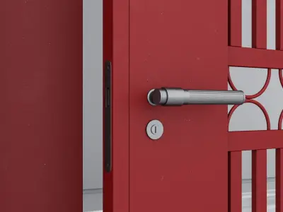 Aluminium door 352 3D model