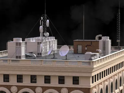 Building02 Low-poly 3D model