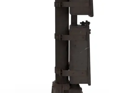 Train Traffic Light 22 3D model