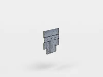 Sewer ground Low-poly 3D model