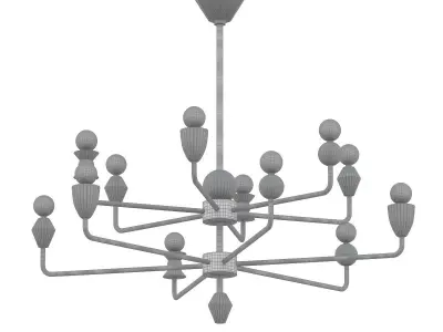 Jax Chandelier 3D model