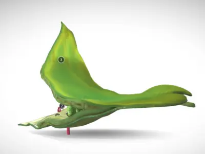 photosynthesis process Low-poly 3D model