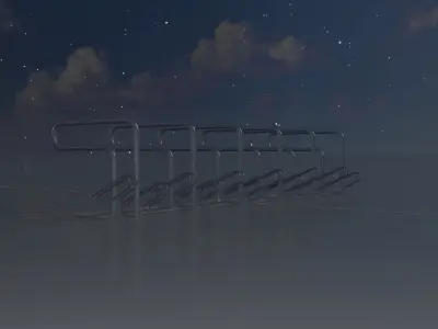 Bicycle Lean-to Parker Version 2 Low-poly 3D model