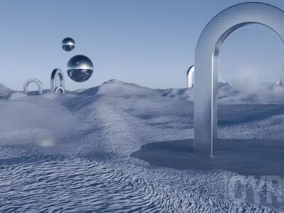 Surreal Landscape Design 3D model