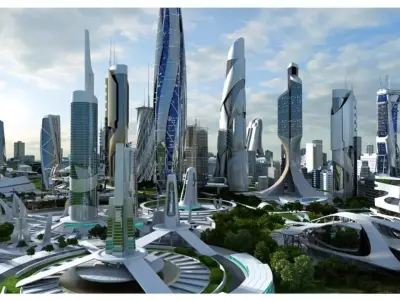 Future Sci Fi City 3D model