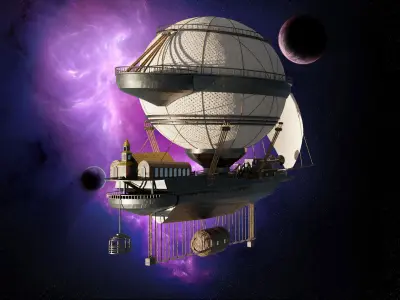 Nebula Spaceship 3D model