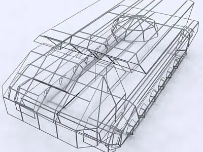 3DRT - Sci-Fi Forces - APC 3  Low-poly 3D model