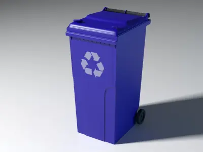 Bin dumpster trash can 3D model