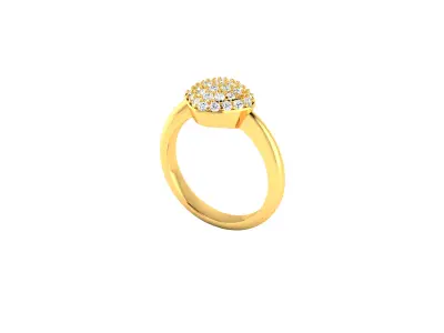 Women Ring  Render 3dm STL OBJ FBX Details 3D print model 321