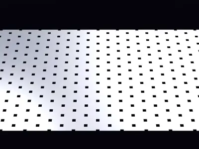 Perforated panel with 7 percent opening 25O136 3D model