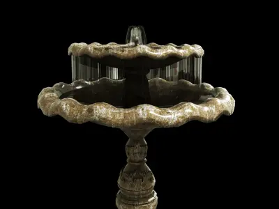 decorative fountain 3D model