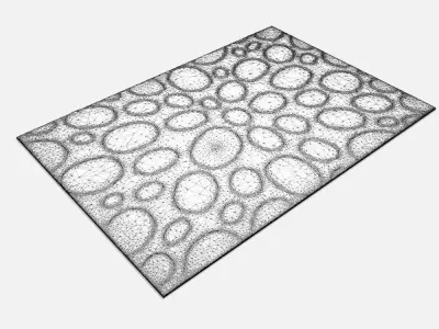 Carpet david-rockwell-silverrings-rug 3D model