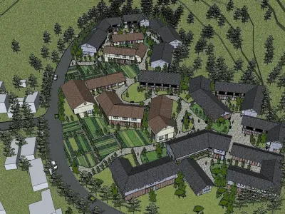 vacation spot-Resort-Fashion Leisure Hotel-0240 3D model